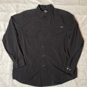 Harley-Davidson Dark Gray Button Down Shirt - Size Large